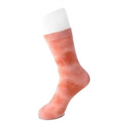 TSK1111 Tie-Dye Tangerine Women's Crew Sock Vegan