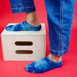 TSK1115 Tie-Dye Blue No-Sock