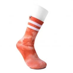 TSK1116 Tie-Dye Orange Tube Sock