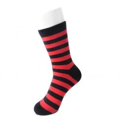 TSK1120 Red & Black Stripe T.U.K Women's Sock