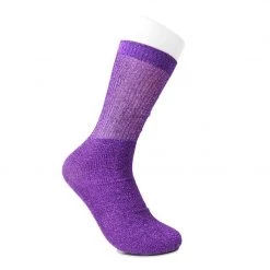 TSK1128 Purple Ribbed Glitter Sock