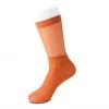 TSK1129 Women Orange Ribbed Glitter Sock