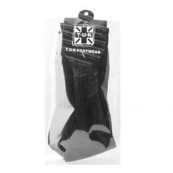 TSK1130 Black Ribbed Glitter Sock Women