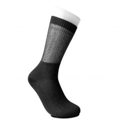 TSK1130 Black Ribbed Glitter Sock Women