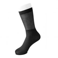 TSK1130 Black Ribbed Glitter Sock Women