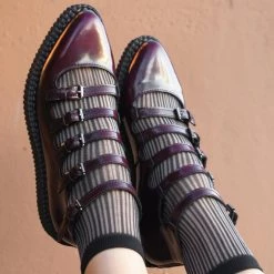 TSK1133 5-pk Ribbed Pastel Sock