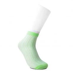 TSK1134 Women Lime Mesh Sock