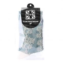 TSK1136 Women Sage Filigree Mesh Sock