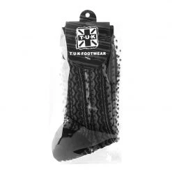 TSK1137 Women's Sheer Black Stripe & Polka Dot Sock