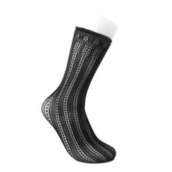 TSK1139 Women Black Mesh Sock