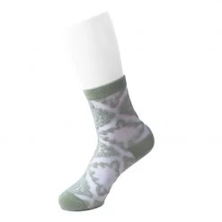 TSK1146 Women Sage Mid-Calf Mesh Sock