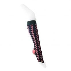 TSK1148 Women Multicolor Houndstooth Knee-High Sock