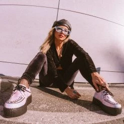 V3013 Pink Cloud D-Ring Mondo Creeper