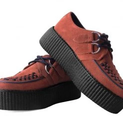 V3022 Women Brown Suede Mondo Creeper