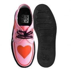V3027 Back In Stock Pink & Red Heart Mondo Creeper