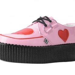 V3027 Back In Stock Pink & Red Heart Mondo Creeper