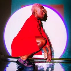 V3036 Women Black & Pink Floral D-Ring Viva Creeper