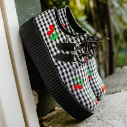 V3071 Cherry Gingham Mondo Creeper New Arrivals