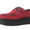 V3072 Red Suede Mondo Creeper Women