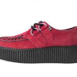 V3072 Red Suede Mondo Creeper Women