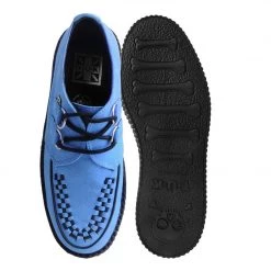 V3073 Dusty Blue Faux Suede Mondo Creeper