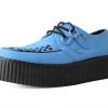 V3073 Dusty Blue Faux Suede Mondo Creeper
