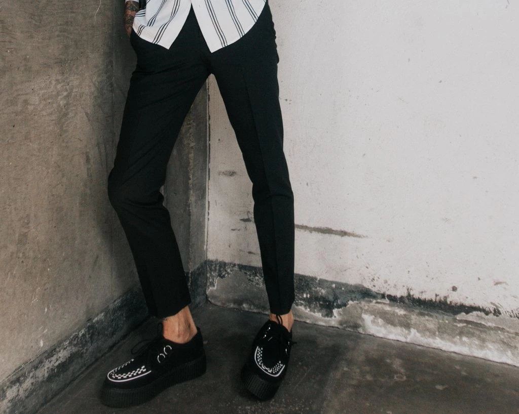 V8366 Two Tone Suede Creepers