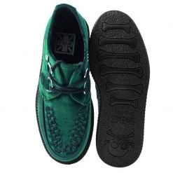 V8535 Women Emerald Green Velvet Viva Mondo Creeper