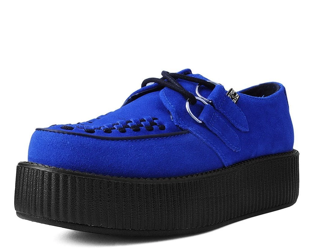 V9546 Blue Suede Viva Mondo Creeper Women