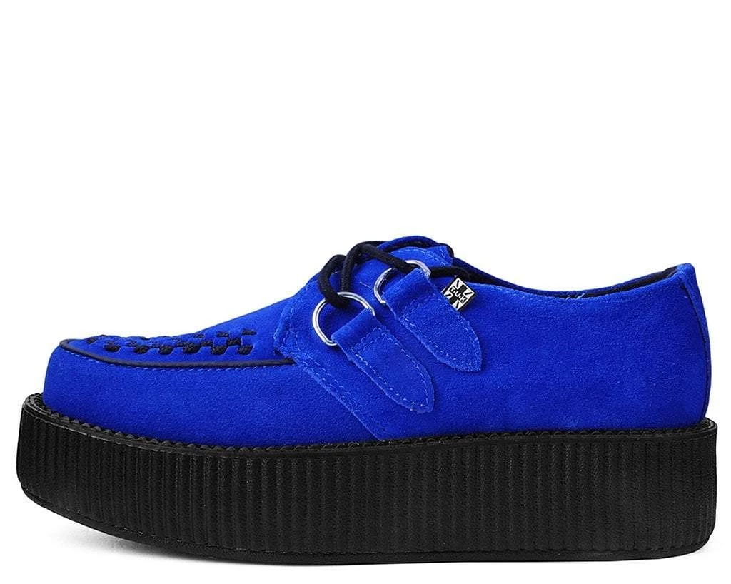 V9546 Blue Suede Viva Mondo Creeper Women