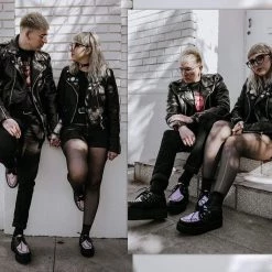 V9564 Black & Pink TUKskin™ Viva Mondo Creeper Women