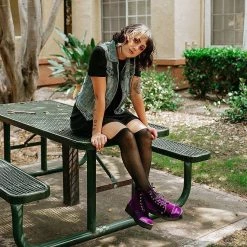 V9656L Violet Velvet Viva Mondo Boot