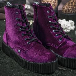 V9656L Violet Velvet Viva Mondo Boot