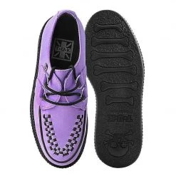 V9714 Women Lavender Faux Suede Viva Mondo Creeper