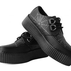V9745 Black Glow Spiderweb Mondo Creeper Women