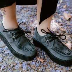 V9763 Men Charcoal Suede Viva Mondo Creeper