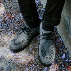 V9763 Men Charcoal Suede Viva Mondo Creeper