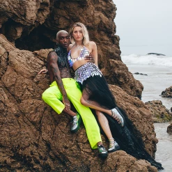 V9782 Chrome Oil Slick Patent D-Ring Interlace Viva Mondo Creeper Women