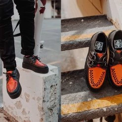 V9817 Black & Orange TUKskin™ Viva High Creeper Women