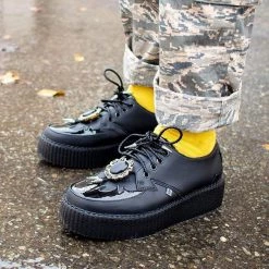 V9845 Men Black TUKskin™ Western Bolo Creeper