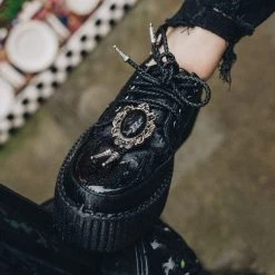 V9845 Men Black TUKskin™ Western Bolo Creeper