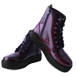 V9858 Burgundy Rub Off TUKskin™ 7-Eye Boot