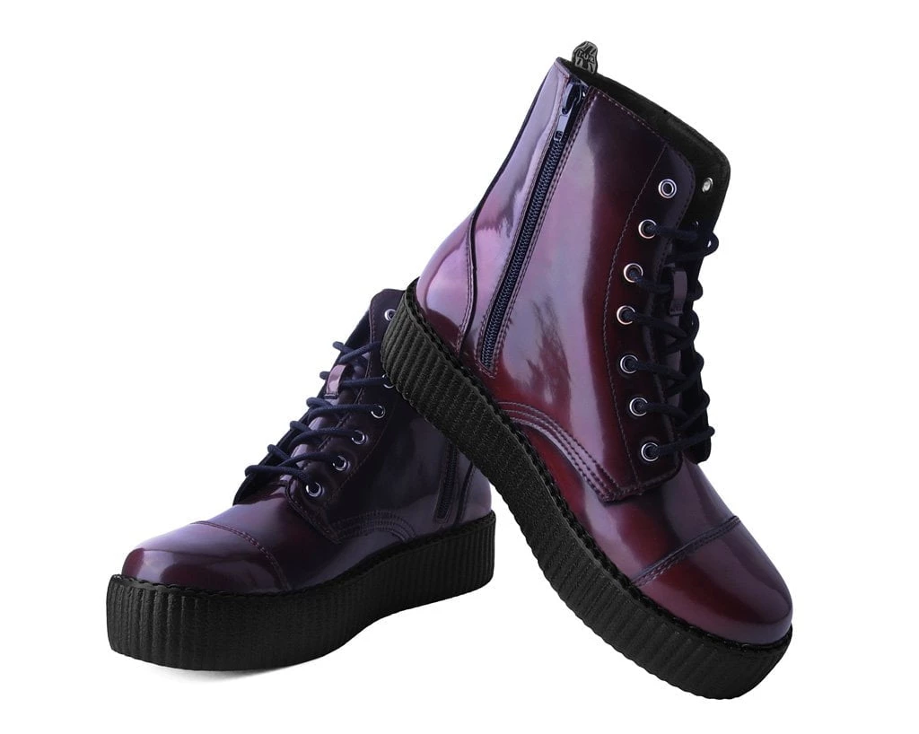 V9858 Burgundy Rub Off TUKskin™ 7-Eye Boot