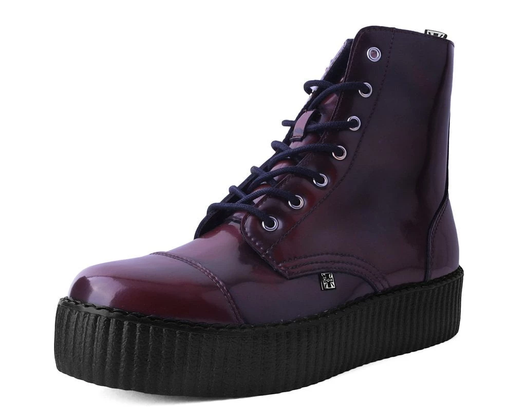 V9858 Burgundy Rub Off TUKskin™ 7-Eye Boot