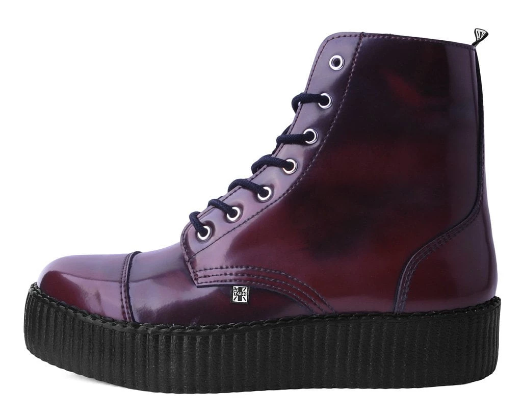 V9858 Burgundy Rub Off TUKskin™ 7-Eye Boot