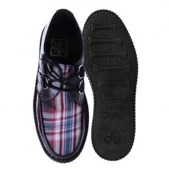 V9867 Burgundy Rub-Off TUKSkin™ & Tartan Creeper