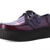 V9867 Burgundy Rub-Off TUKSkin™ & Tartan Creeper