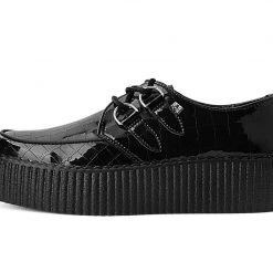 V9895 Black Crocodile Creeper Women