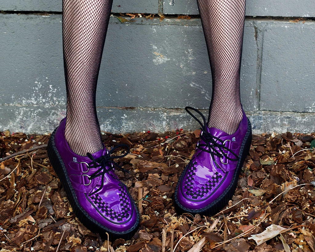 V9900 Women Purple Metallic TUKSkin™ Viva Mondo Creeper