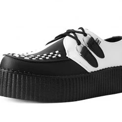 V9904 Black & White Split Personality Creeper Women